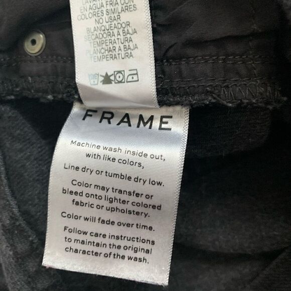 FRAME Denim Mini Skirt Embellished Size 24 - Picture 7 of 12